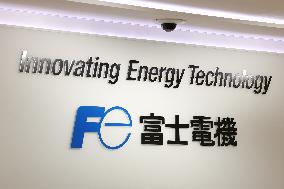 Fuji Electric signboard and logo